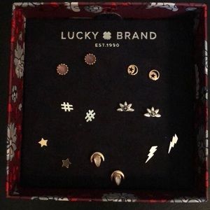 Set of 7 pairs of Lucky Brand Stud earrings